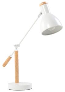 Stolní lampa PECKOS Nastavitelná Kov Bílá