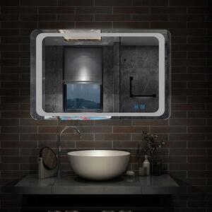 D‘Eluxe Koupelnové podsvícené LED zrcadlo 80x60cm DOUBLE TOUCH UF33C