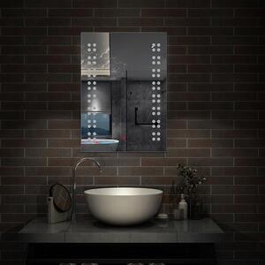 D‘Eluxe Koupelnové podsvícené LED zrcadlo 39x50cm SINGLE TOUCH KL19M