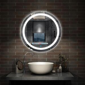 D‘Eluxe Koupelnové podsvícené LED zrcadlo 60cm ROUND RR11L