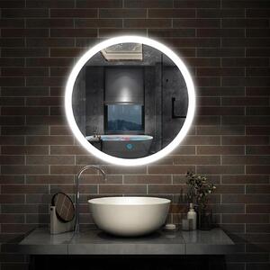 D‘Eluxe Koupelnové podsvícené LED zrcadlo 60cm ROUND RO32U