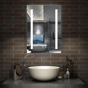 D‘Eluxe Koupelnové podsvícené LED zrcadlo 50x70cm DOUBLE TOUCH PT13F