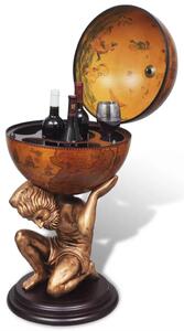 Glóbusový bar stojan na víno design Atlas 42 x 42 x 85 cm