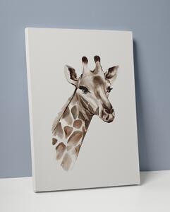 Plakát / Obraz Giraffe S okrajem Pololesklý saténový papír A4 - 21 x 29,7 cm