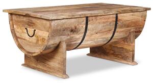 Konferenční stolek, masivní mangovníkové dřevo, 88x50x40 cm
