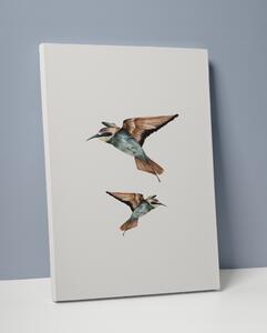 Plakát / Obraz Two Bird S okrajem Pololesklý saténový papír A4 - 21 x 29,7 cm