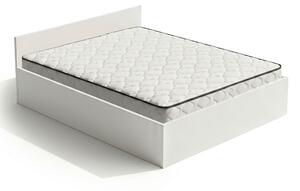 Ak furniture Dvoulůžková postel Trento 160x200 se zvedacím roštem a matrací bílá