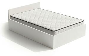 Ak furniture Jednolůžková postel Trento 100x200 se zvedacím roštem a matrací bílá