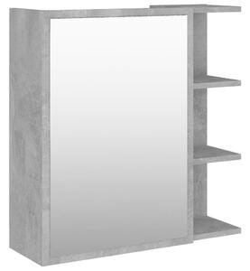 Zrcadlová skříňka betonově šedá 62,5 x 20,5 x 64 cm dřevotříska