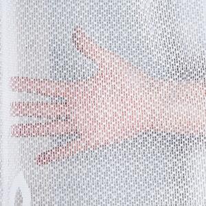 Bílá žakárová záclona POLA 250x130 cm