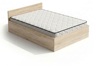 Ak furniture Jednolůžková postel Trento 120x200 se zvedacím roštem a matrací dub Sonoma