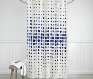Bellatex koupelnový závěs, Modré tečky 180x200 cm