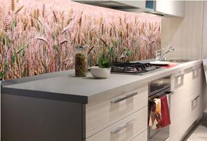 DIMEX | Fototapeta do kuchyně Pšeničné pole KI-180-136 | 180 x 60 cm | béžová, hnědá