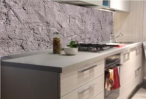DIMEX | Fototapeta do kuchyně Rustikální tmavá štuka KI-180-153 | 180 x 60 cm | hnědá, šedá