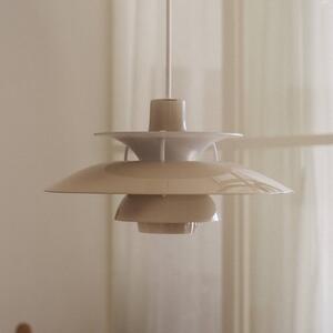 Louis Poulsen Závěsné světlo PH 5 320, opálově béžové, E14, stmívatelný, Krémová / jantar, Obývací pokoj / jídelna, Plast, Design
