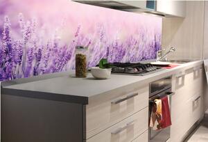 DIMEX | Fototapeta do kuchyně Levandule KI-180-124 | 180 x 60 cm | fialová, růžová