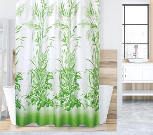 Bellatex Koupelnový závěs - zelená tráva, 180x200 cm