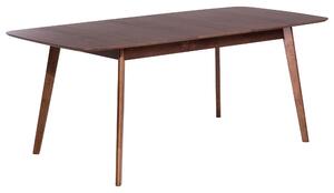 Rozkládací jídelní stůl MADOX Tmavý ořech 150/190 cm 90 cm