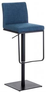 Barová židle Winnie látkový potah, modrá