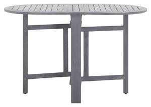 Zahradní stůl šedý 120 x 70 x 74 cm masivní akáciové dřevo