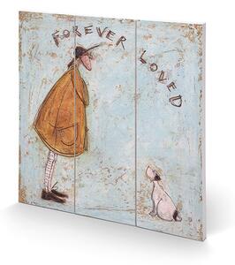 Dřevěný obraz Sam Toft - Forever Loved, (30 x 30 cm)