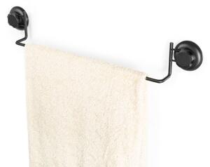 Věšák na ručníky Compactor Bestlock Black uchycení na zeď přísavkami - bez vrtání