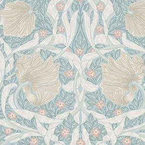 Vliesová tapeta na zeď, zelená, béžová, květiny, 140507, William Morris at Home vol. 2