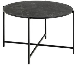 Scandi Černý konferenční stolek Lamoine Ø70 cm