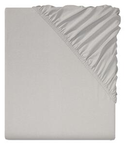 LIVARNO home Žerzejové napínací prostěradlo, 90-100 x 200 cm (světle šedá) (100360012005)