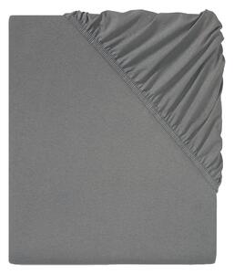 LIVARNO home Žerzejové napínací prostěradlo, 180-200 x 200 cm (tmavě šedá) (100360106004)