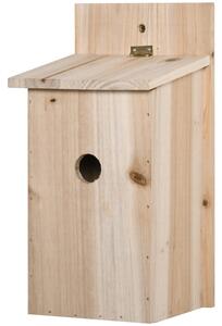 Outsunny Ptačí budka pro malé ptáky, sada 2 ks, jedlové dřevo, 15 × 14 × 30 cm