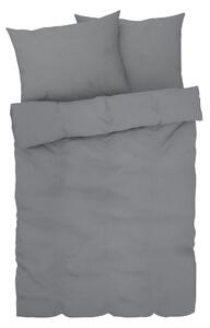 LIVARNO home Mako saténové ložní povlečení, 240 x 220 cm, 70 x 90 cm (tmavě šedá) (100360153004)