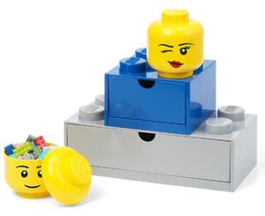 Lego® Žlutý úložný box ve tvaru hlavy LEGO® Whinky mini 12 cm