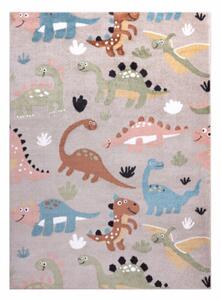 Dětský koberec FUN Dino dinosauři béžový