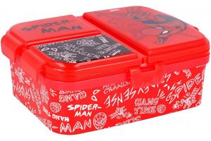 Multibox XL na svačinu Spiderman se 4 přihrádkami