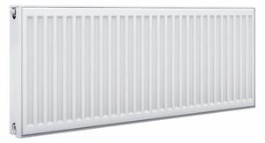 Deskový radiátor Classic Compact 600 × 400 mm, 392 W, Typ 11, barva bílá, připojení boční, horní mřížka, úchyty vč. konzolí a příslušenství