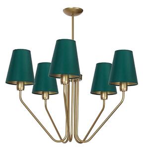 Lustr na tyči VICTORIA 5xE27/60W/230V zelená