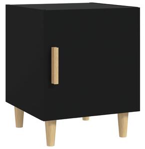 Noční stolek černý kompozitní dřevo