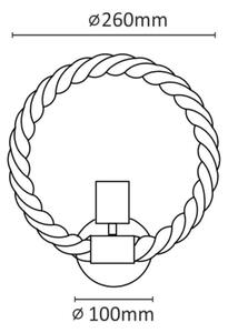 LED Nástěnné svítidlo ROPE ARTHUR 1xE27/10W/230V