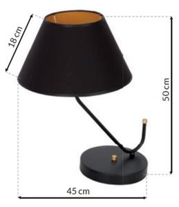 Stolní lampa VICTORIA 1xE27/60W/230V černá