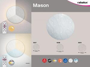 Rabalux 1508 LED přisazené stropní svítidlo Mason 50W | 4500lm | 3000-6500K - bílé