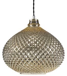 Závěsná lampa MADON Sklo Zlatá