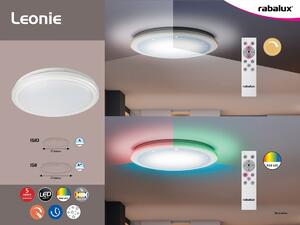 Rabalux 1510 LED přisazené stropní svítidlo Leonie 32W | 2400lm | 3000-6500K | RGB