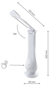 LED Stmívatelná nabíjecí stolní lampa LILLY LED/4W/5V 1200 mAh bílá