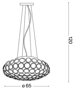 Ideal Lux - LED Křišťálový lustr na lanku KING 12xG9/3W/230V pr. 65 cm chrom