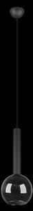 Trio 310300132 závěsné stropní svítidlo Clayton 1x28W | E27 - nastavitelná výška, černá