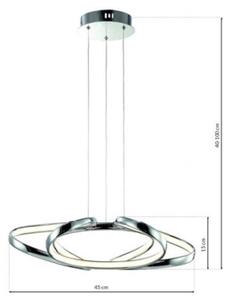 LED Lustr na lanku COPERNICUS LED/46W/230V