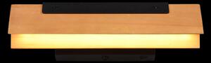 Trio 241670132 LED nástěnné svítidlo Kerala 1x9W | 1100lm | 3000K - nastavitelné, 3 fázové stmívání, vypínač na těle, černá, dřevo
