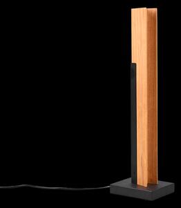 Trio 541610132 LED stolní svítidlo Kerala 1x8W | 950lm | 3000K - 4 fázový dotykový stmívač, černá, dřevo