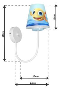 Dětské nástěnné svítidlo FISH 1xE14/40W/230V